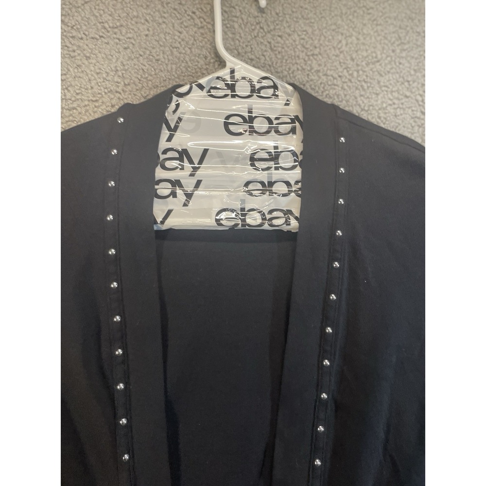 Rafaella  Shaw Women's Sweater -‎ XL Black Long Sleeve - Picture 2 of 5